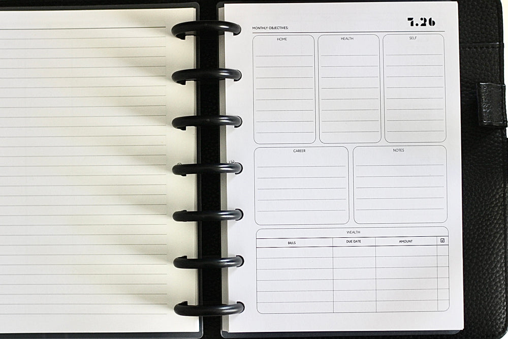 2026 Dated HHWSC Monthly Planner Insert
