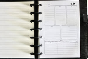 2026 Dated HHWSC Monthly Planner Insert