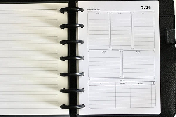 2026 Dated HHWSC Monthly Planner Insert