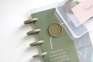 Olive 1.25” Planner Discs image 0