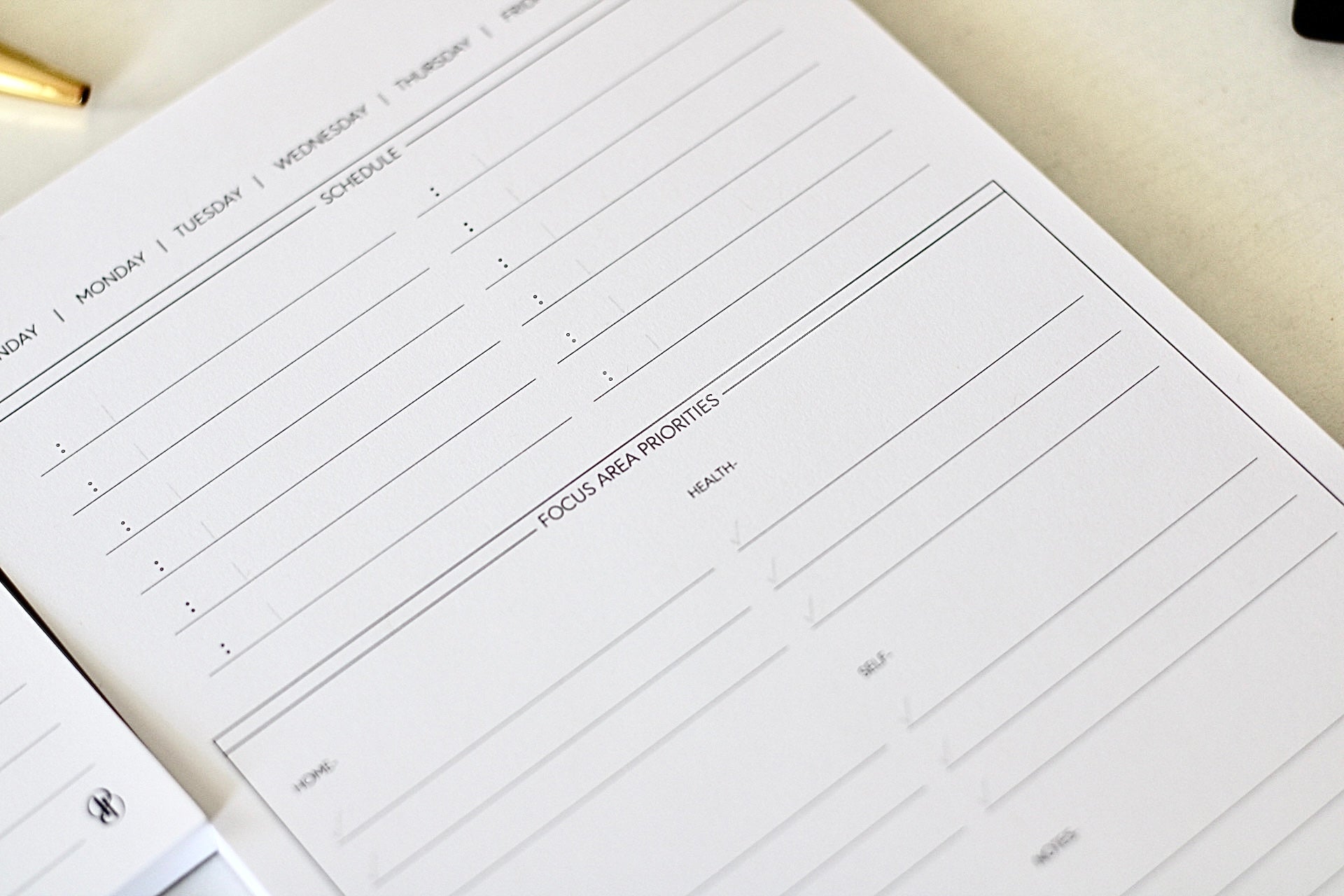A5 Daily Focus Notepad