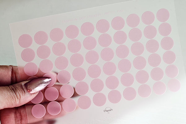 Essential and Tiny Dot Sticker Sets-Pretty Pink