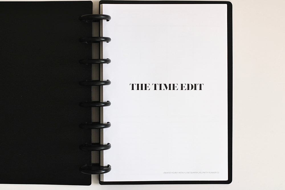 The Time Edit Undated Hourly Weekly Planning Pages
