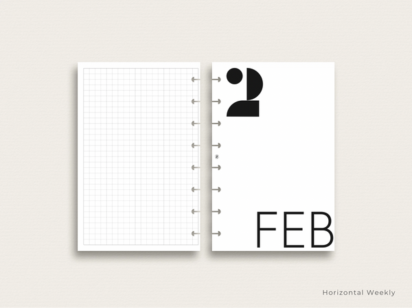 2026 Horizontal Weekly Planner Insert (Sunday Start)