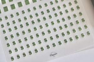 CFO Paid in Full & Tiny Budget/Payday Icon Sticker Set