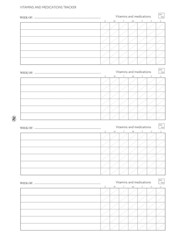 Pretty Healthy: Medical Information and Trackers Inserts image 7