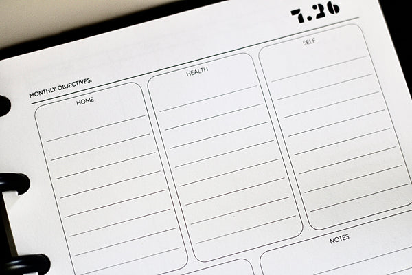 2026 Dated HHWSC Monthly Planner Insert