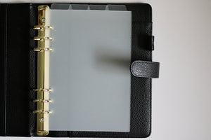 Essential Blank Top Tab Dividers- A5 Six Hole