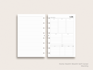 2026 Dated HHWSC Monthly Planner Insert