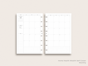 2026 Dated HHWSC Monthly Planner Insert