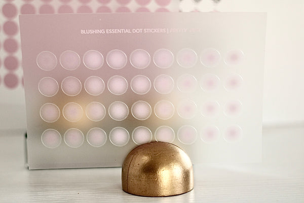 Blushing Essential Dot Stickers-Pretty Pink