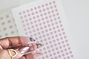 Essential and Tiny Dot Sticker Sets-Pretty Pink