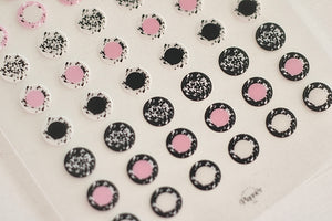 Speckled Dots Stickers-Pretty Pink