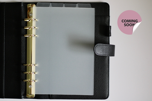 Essential Blank Top Tab Dividers- A5 Six Hole
