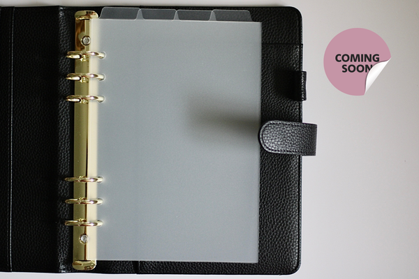 Essential Blank Top Tab Dividers- A5 Six Hole