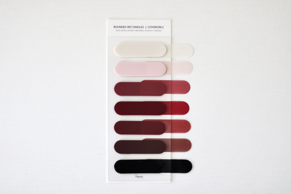 Rounded Rectangle Transparent Sticky Notes | Covergirls COMING SOON