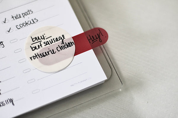 Rounded Rectangle Transparent Sticky Notes | Covergirls