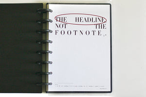 The Headline Cardstock  Dashboard