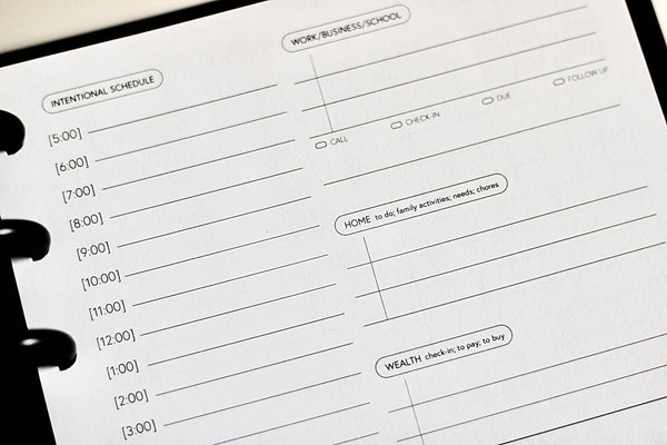 Intentional Daily Planner Insert (Volume 3) COMING SOON