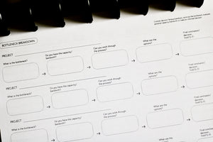 Project Dashboard and Bottleneck Breakdown Planner Insert (Volume 1)
