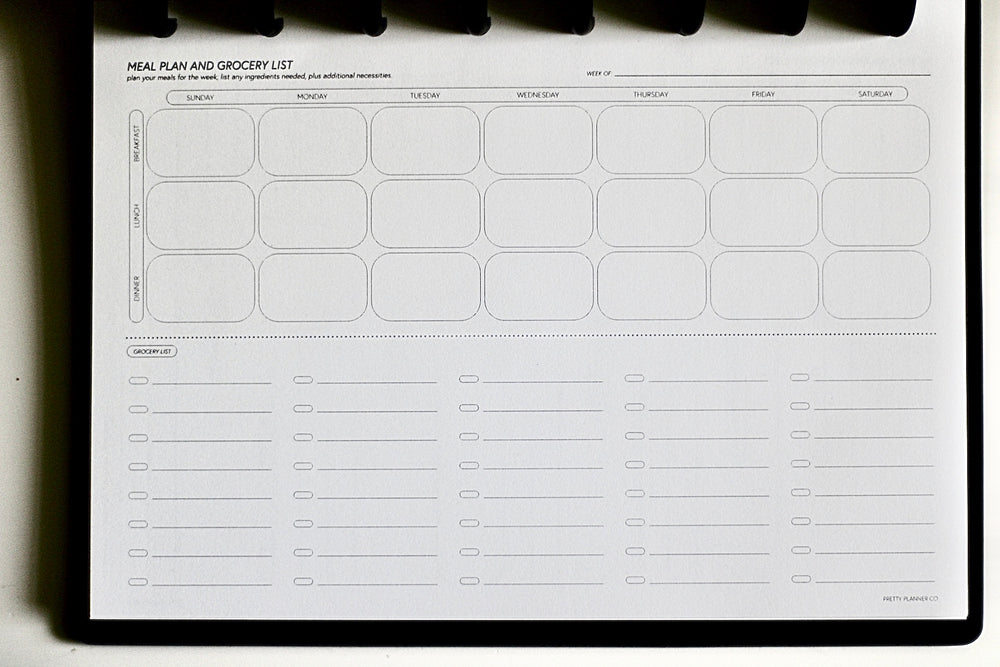 Meals and Grocery Planner Insert (Volume 3) COMING SOON