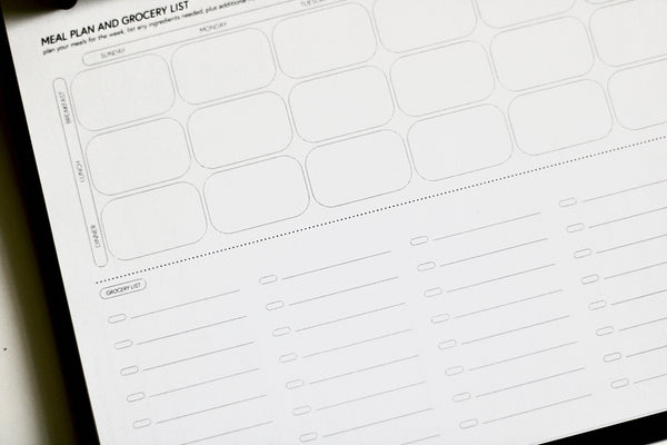 Meals and Grocery Planner Insert (Volume 3)