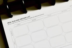 Meals and Grocery Planner Insert (Volume 3)