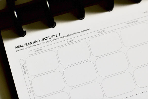 Meals and Grocery Planner Insert (Volume 3)