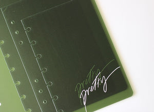 LUSH TRANSPARENT DISCBOUND COVER SET