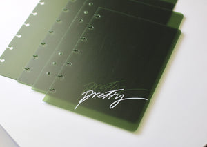 LUSH TRANSPARENT DISCBOUND COVER SET