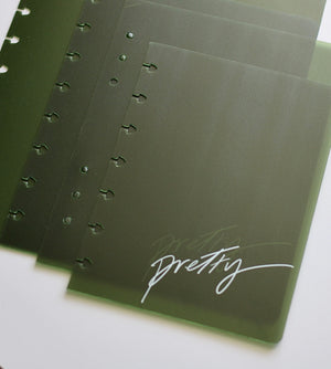 LUSH TRANSPARENT DISCBOUND COVER SET