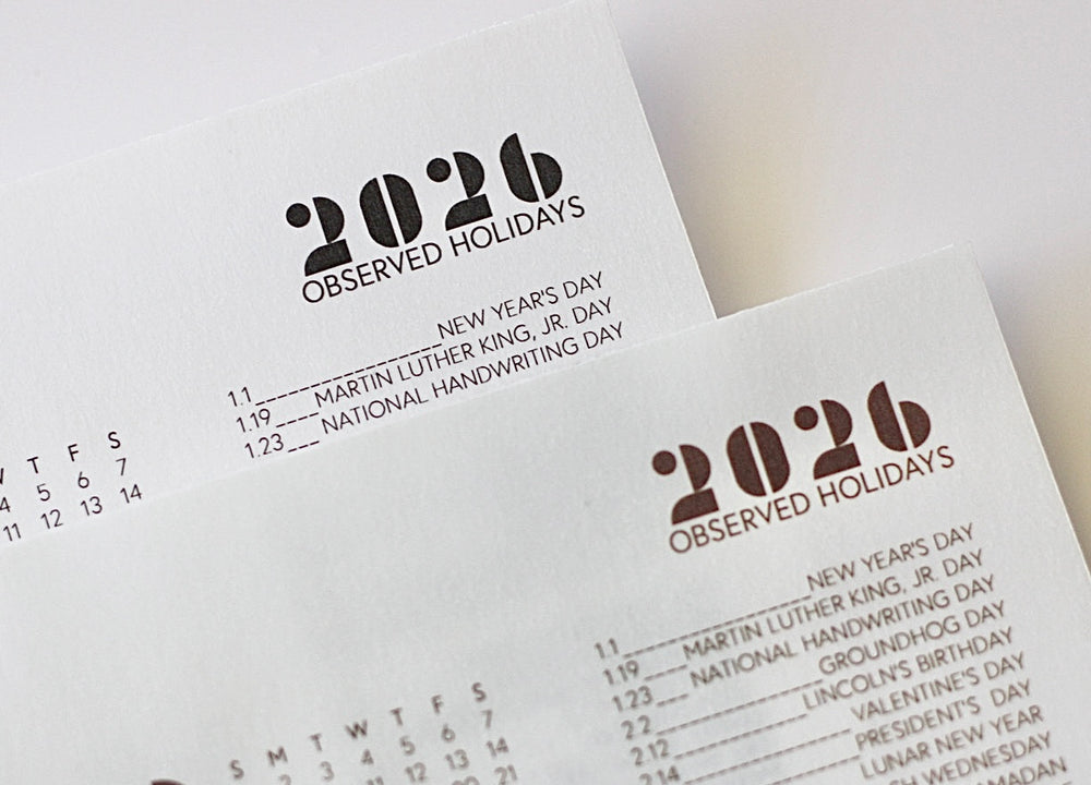2026 Chocolate Vellum Year At A Glance
