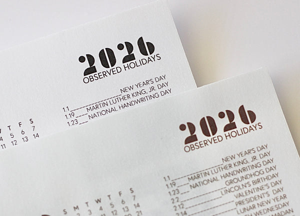 2026 Chocolate Vellum Year At A Glance