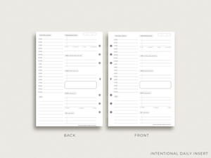Intentional Daily Planner Insert (Volume 3) COMING SOON