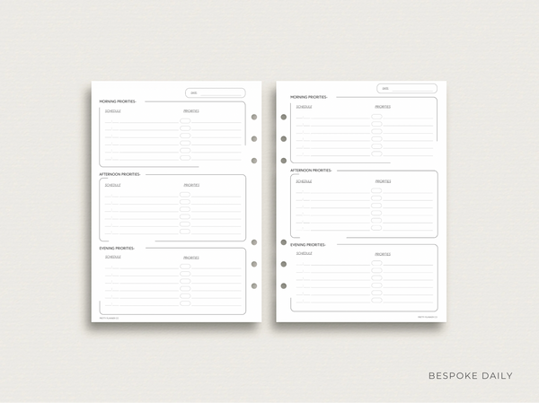 Bespoke Daily Insert