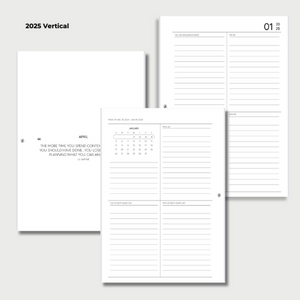 2025 Dated Vertical Weekly Inserts