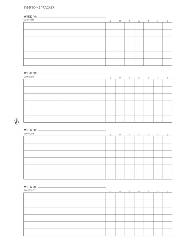 Pretty Healthy: Medical Information and Trackers Inserts image 6