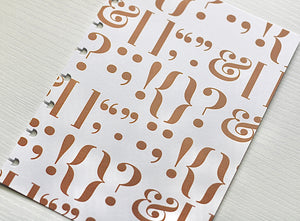 Pretty Punctuation Cardstock Dashboard image 0